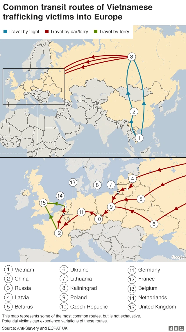 109570750_vietnam_migrant_routes_to_europe_map640_v3-nc-png Các tuyến đường có thể được nhiều nhóm đưa người Việt vào châu Âu sử dụng